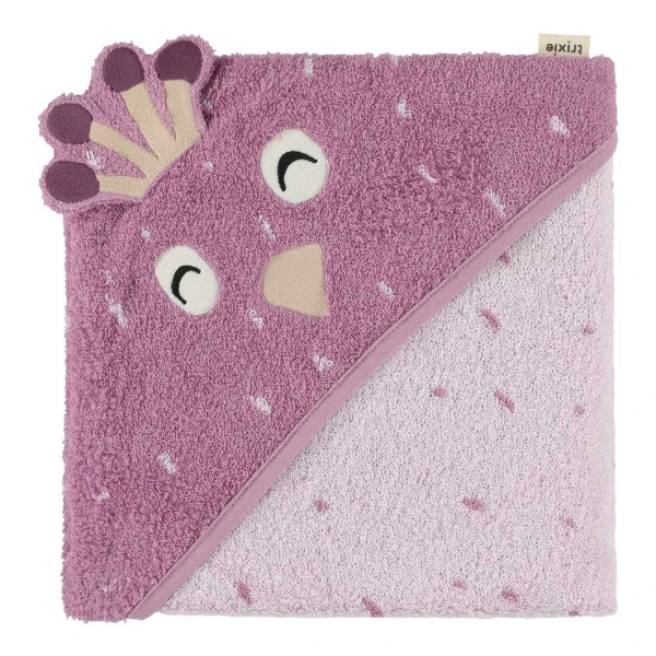 TRIXIE Ręcznik Kąpielowy z Kapturem 75 x 75 cm Paw Baby | Pan Piksel
