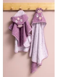 TRIXIE Ręcznik Kąpielowy z Kapturem 75 x 75 cm Paw Baby | Pan Piksel