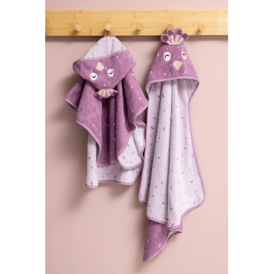 TRIXIE Ręcznik Kąpielowy z Kapturem 75 x 75 cm Paw Baby | Pan Piksel