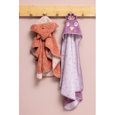 TRIXIE Ręcznik Kąpielowy z Kapturem 75 x 130 cm Paw Baby | Pan Piksel