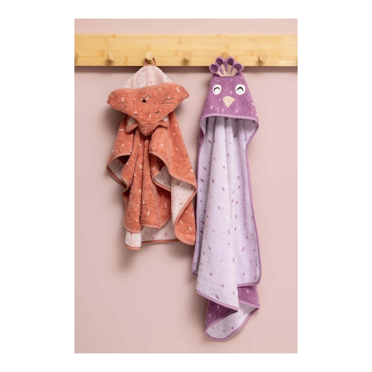 TRIXIE Ręcznik Kąpielowy z Kapturem 75 x 130 cm Paw Baby | Pan Piksel