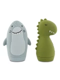 TRIXIE Zabawki do kąpieli tryskające wodą – Dino i Rekin Baby | Pan Piksel