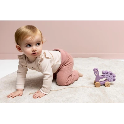 TRIXIE Drewniana zabawka do ciągnięcia Paw Baby | Pan Piksel