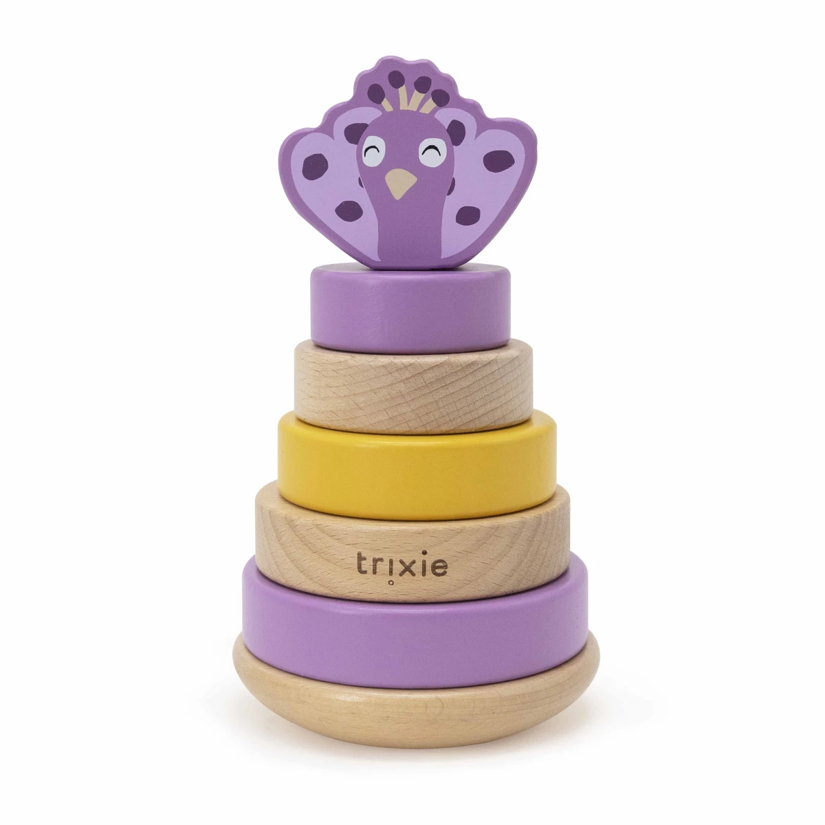 TRIXIE Drewniana zabawka piramida Paw Baby | Pan Piksel