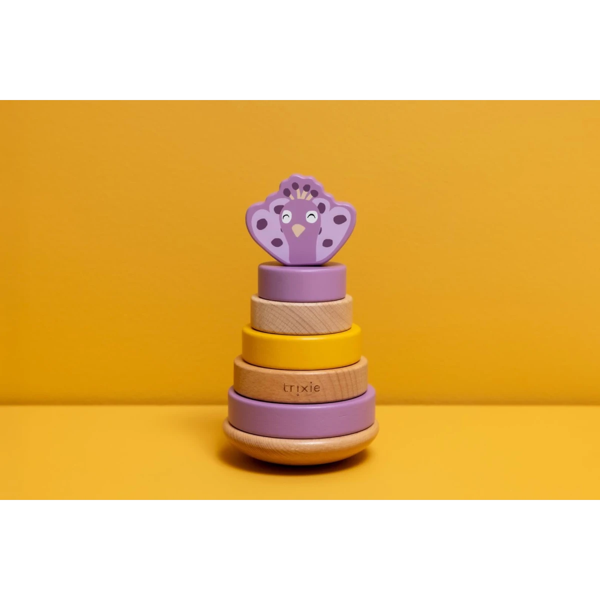 TRIXIE Drewniana zabawka piramida Paw Baby | Pan Piksel