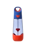 B.BOX Superman by Butelka na wodę tritanowa ze słomką 600 ml | Pan Piksel