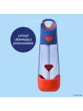 B.BOX Superman by Butelka na wodę tritanowa ze słomką 600 ml | Pan Piksel