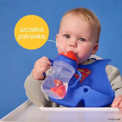 B.BOX Superman by Bidon ze słomką 240 ml | Pan Piksel