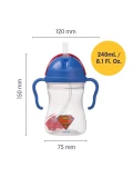 B.BOX Superman by Bidon ze słomką 240 ml | Pan Piksel
