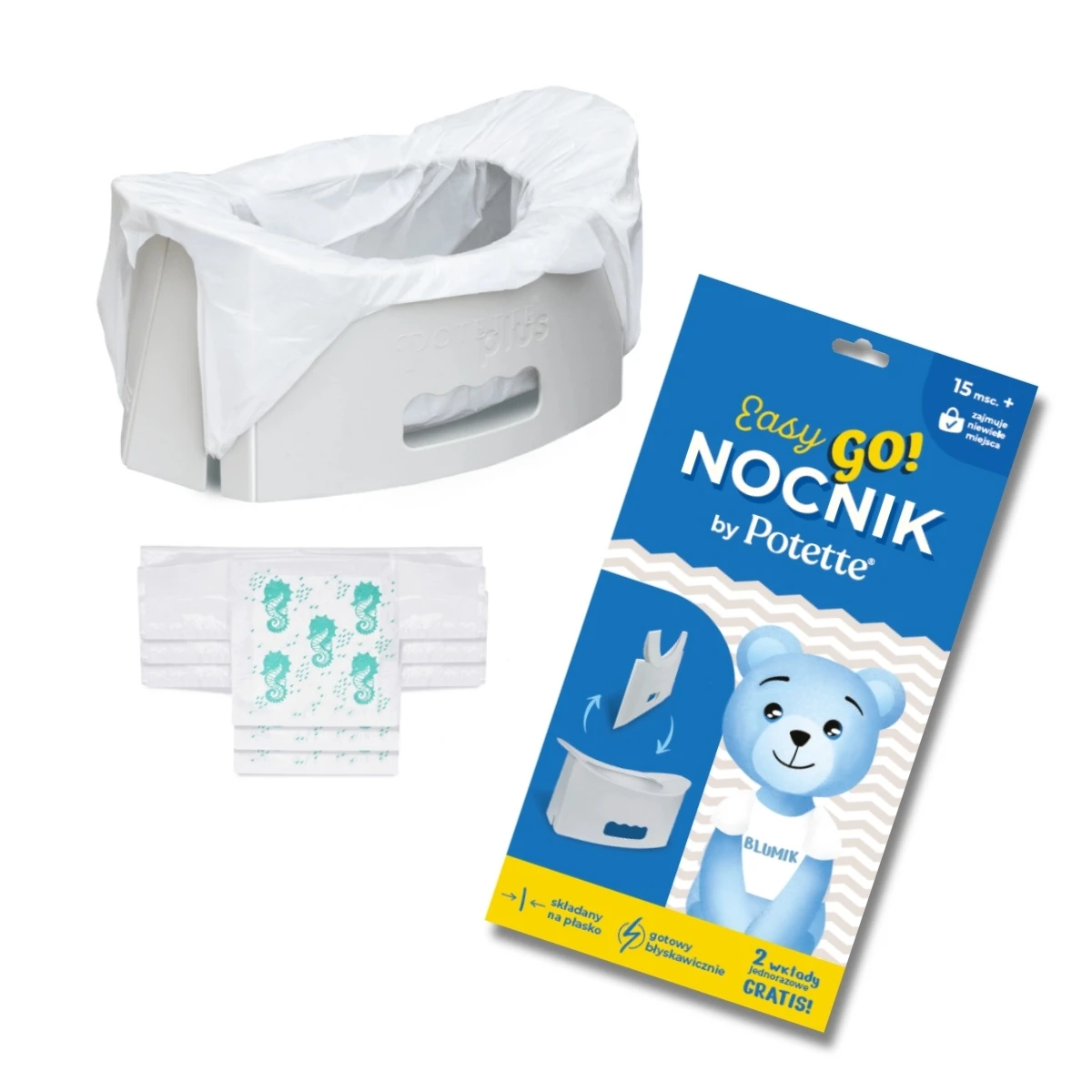 Nocnik turystyczny EasyGo Potette | Pan Piksel