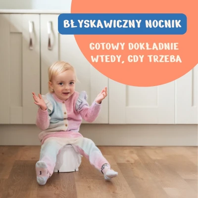 POTETTE Nocnik turystyczny składany EasyGo jasnoszary | Pan Piksel