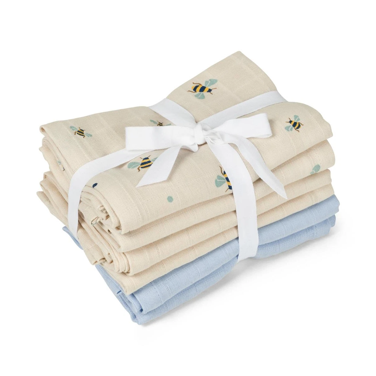 VANILLA COPENHAGEN Muślinowe pieluszki 6 pack 70x70 cm Honeybee | Pan Piksel