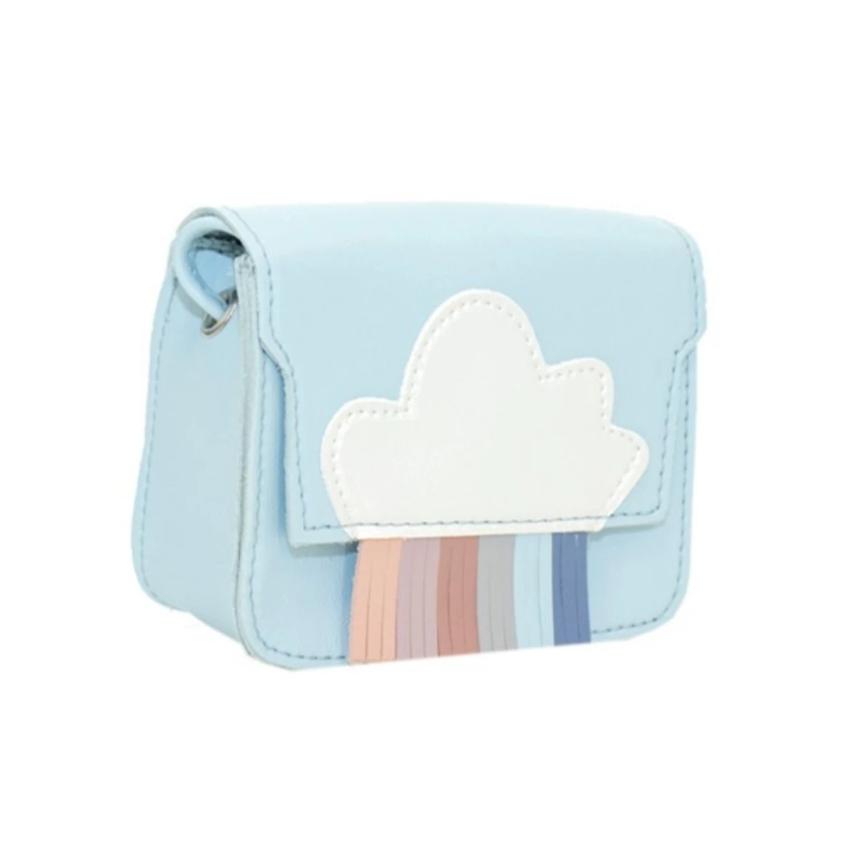 YUKO B. Torebka na ramię RAINBOW MINI niebieska | Pan Piksel