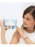 YUKO B. Torebka na ramię RAINBOW MINI niebieska | Pan Piksel