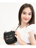 YUKO B. Torebka na ramię MINA czarna | Pan Piksel