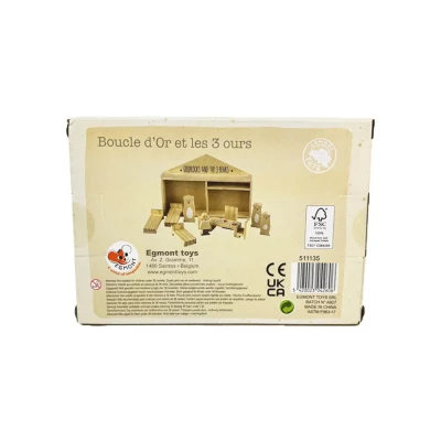 EGMONT TOYS Drewniana Układanka Złotowłosa i Niedźwiedzie | Pan Piksel