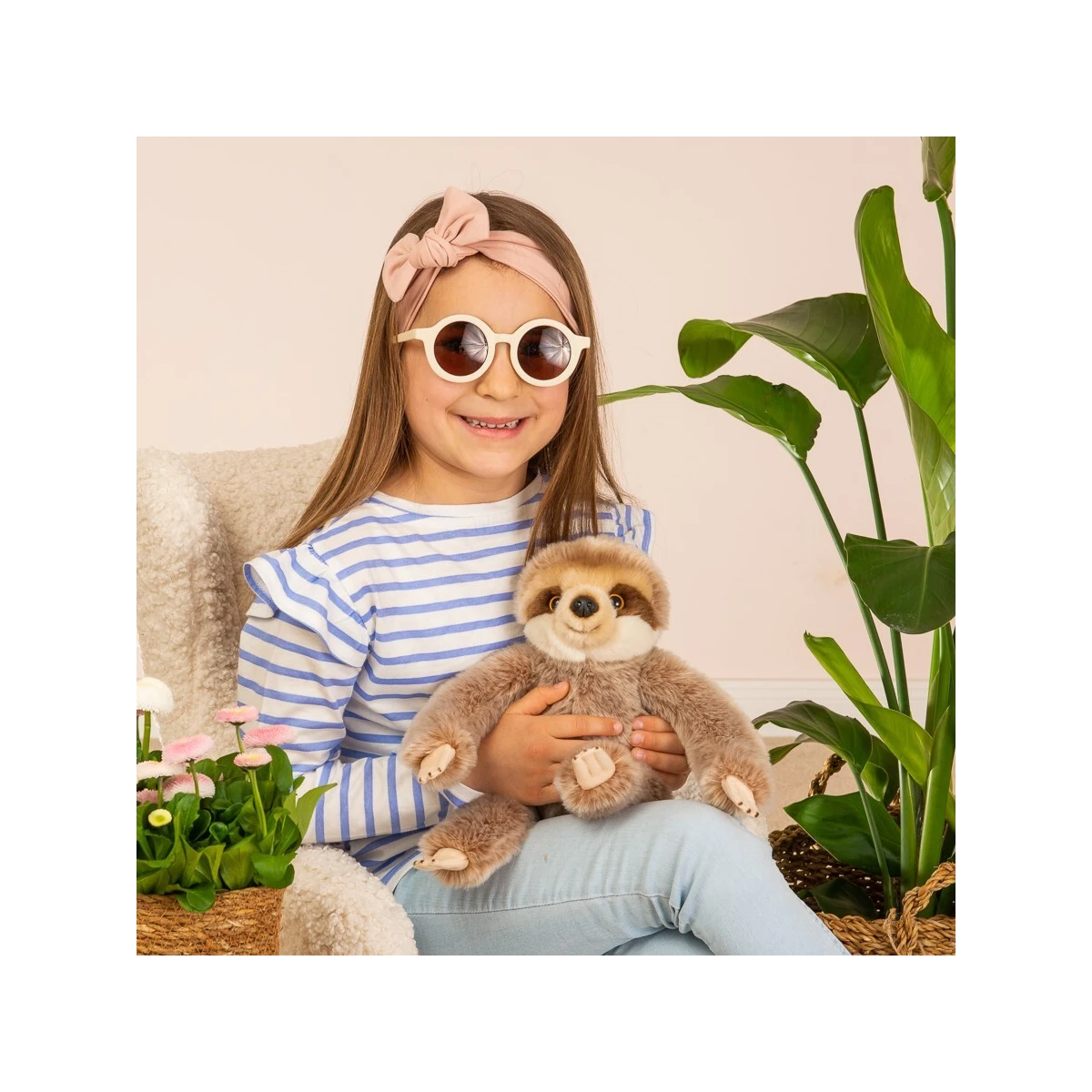 TEDDY HERMANN Maskotka Leniwiec 22 cm | Pan Piksel