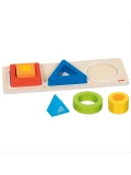 GOKI Tablica do sortowania z figurami geometrycznymi Geo Blocks | Pan Piksel