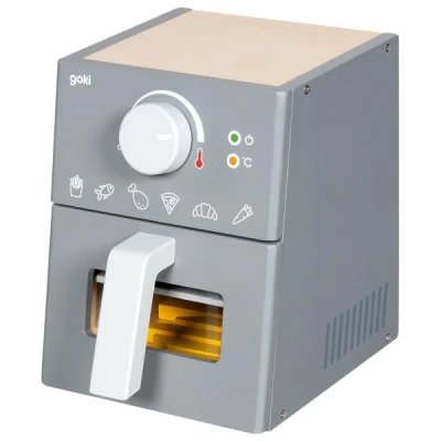 GOKI Drewniany Airfryer z akcesoriami do zabawy | Pan Piksel