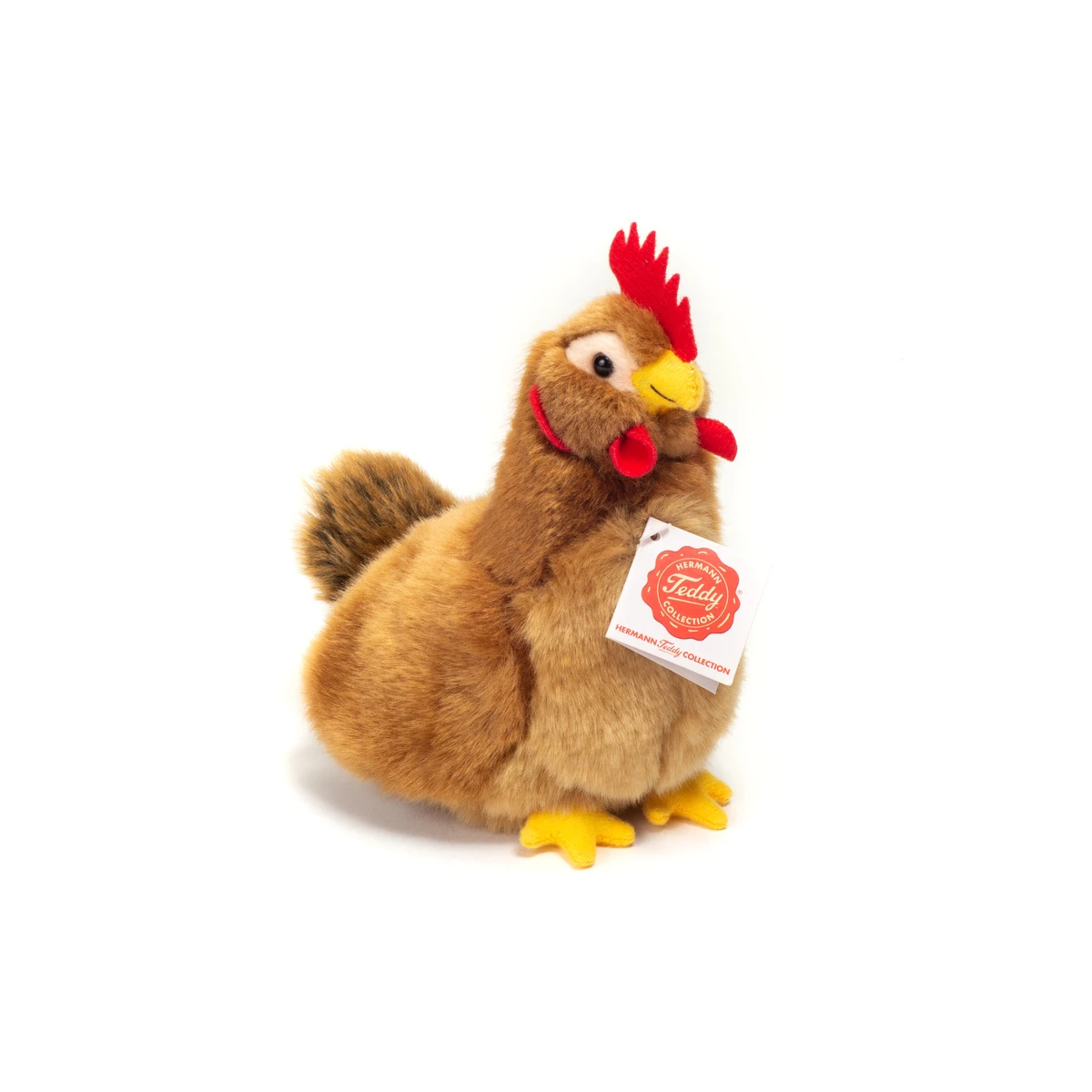TEDDY HERMANN Kura Brązowa Siedząca 16 cm maskotka dla dzieci | Pan Piksel