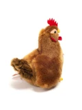 TEDDY HERMANN Kura Brązowa Siedząca 16 cm maskotka dla dzieci | Pan Piksel