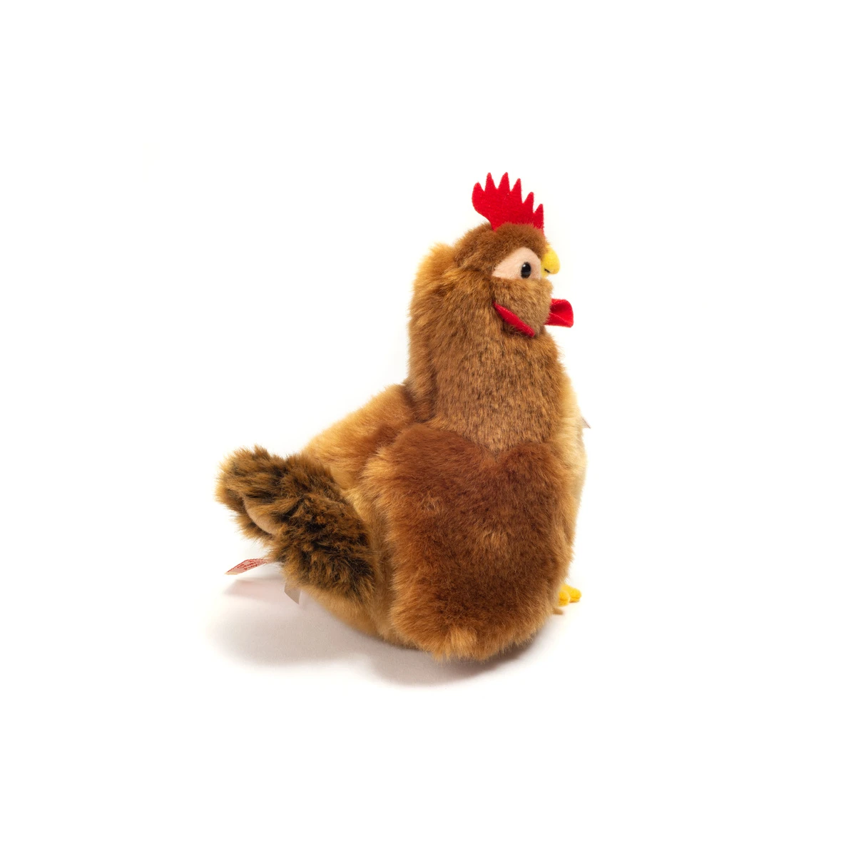 TEDDY HERMANN Kura Brązowa Siedząca 16 cm maskotka dla dzieci | Pan Piksel