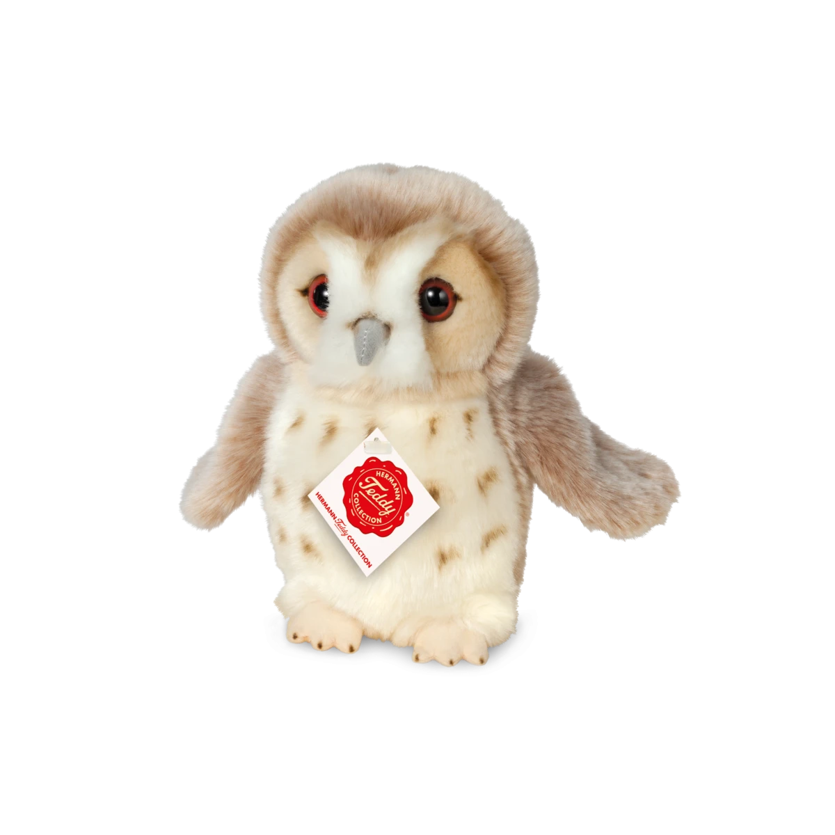 TEDDY HERMANN Maskotka sowa beżowa 20 cm | Pan Piksel