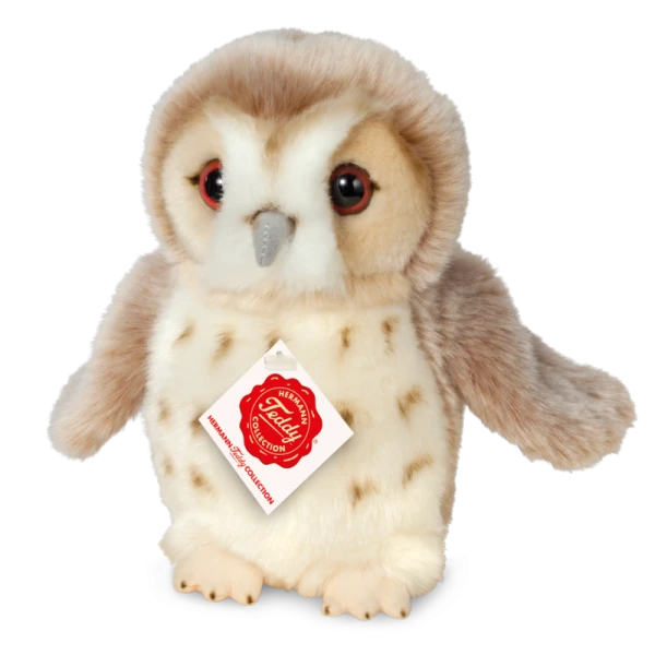 TEDDY HERMANN Maskotka sowa beżowa 20 cm | Pan Piksel