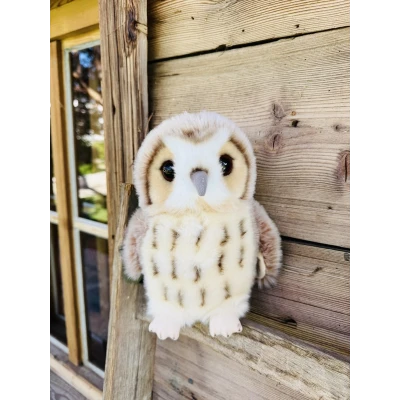 TEDDY HERMANN Maskotka sowa beżowa 20 cm | Pan Piksel