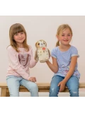 TEDDY HERMANN Maskotka sowa beżowa 20 cm | Pan Piksel