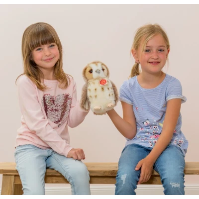 TEDDY HERMANN Maskotka sowa beżowa 20 cm | Pan Piksel