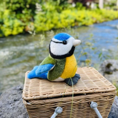 TEDDY HERMANN Maskotka Sikora modra 12 cm | Pan Piksel