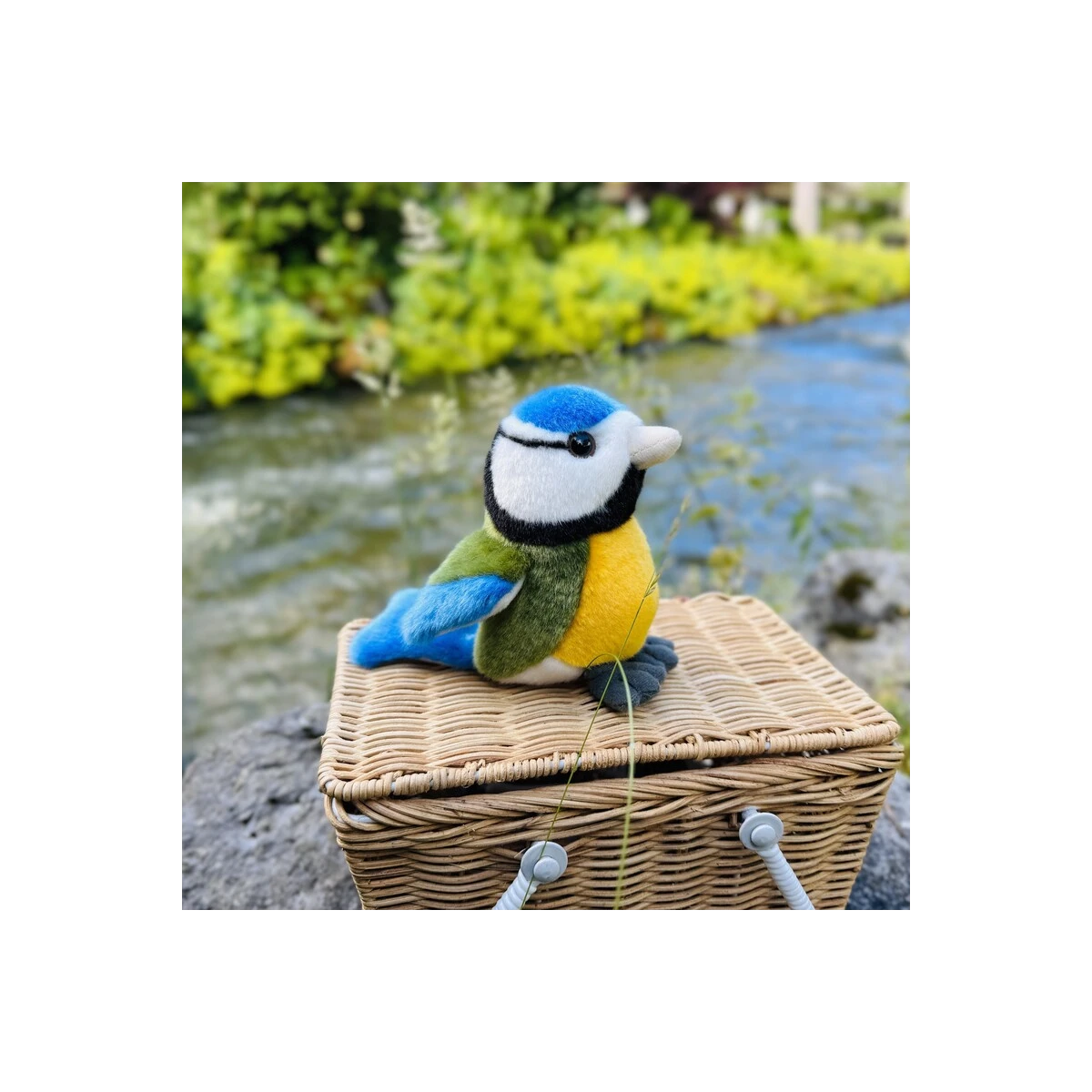 TEDDY HERMANN Maskotka Sikora modra 12 cm | Pan Piksel