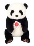 TEDDY HERMANN Maskotka Miś Pluszowy Panda siedząca 28 cm | Pan Piksel