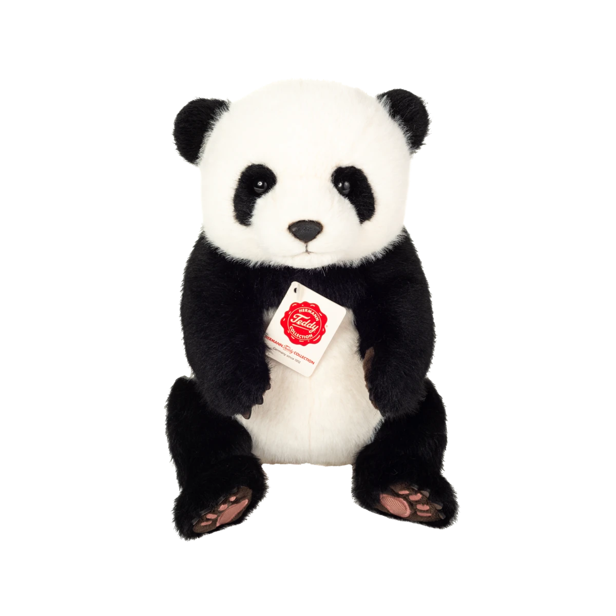 TEDDY HERMANN Maskotka Miś Pluszowy Panda siedząca 28 cm | Pan Piksel