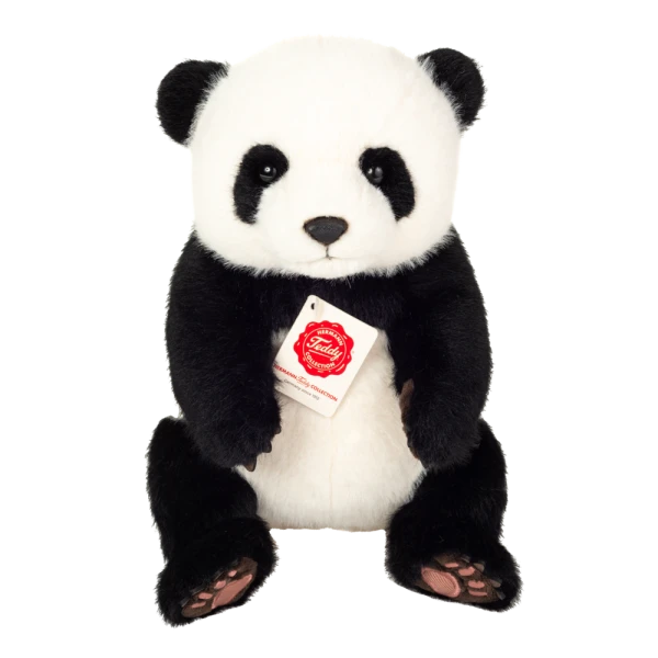 TEDDY HERMANN Maskotka Miś Pluszowy Panda siedząca 28 cm | Pan Piksel