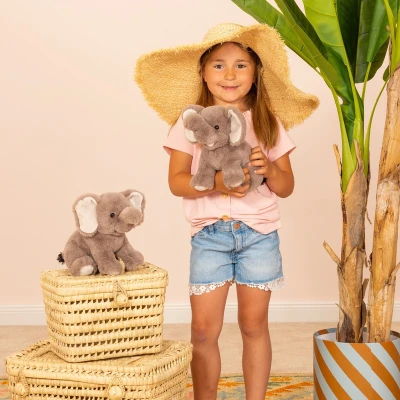 TEDDY HERMANN Maskotka Słonik siedzący 25 cm | Pan Piksel