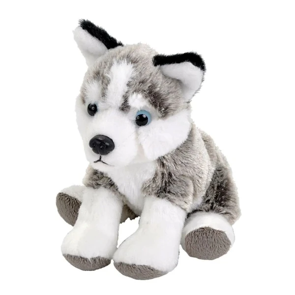 WILD REPUBLIC Piesek Husky maskotka dla dziecka 12 cm Eco Pocketkins | Pan Piksel