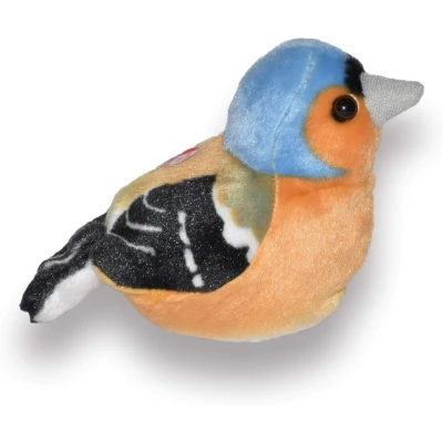WILD REPUBLIC Zięba maskotka ptaszek z dźwiękiem 13 cm RSPB | Pan Piksel