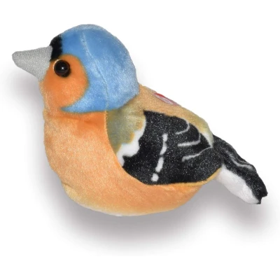 WILD REPUBLIC Zięba maskotka ptaszek z dźwiękiem 13 cm RSPB | Pan Piksel