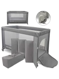 Milly Mally Łóżeczko turystyczne Mirage Grey | Pan Piksel