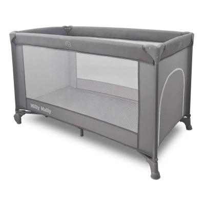 Milly Mally Łóżeczko turystyczne Mirage Grey | Pan Piksel