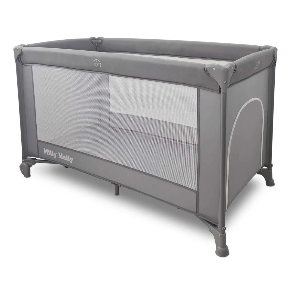 Milly Mally Łóżeczko turystyczne Mirage Grey | Pan Piksel