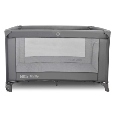 Milly Mally Łóżeczko turystyczne Mirage Grey | Pan Piksel
