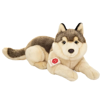 TEDDY HERMANN Maskotka Wilk leżący 40 cm | Pan Piksel