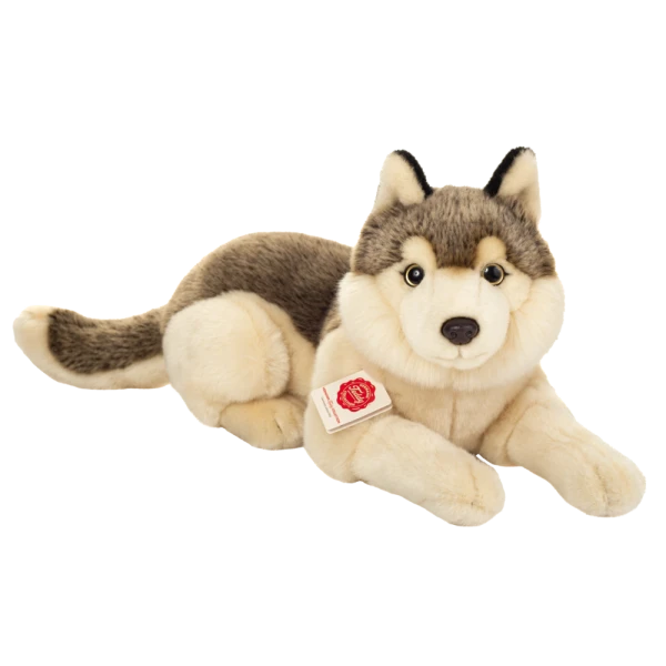 TEDDY HERMANN Maskotka Wilk leżący 40 cm | Pan Piksel