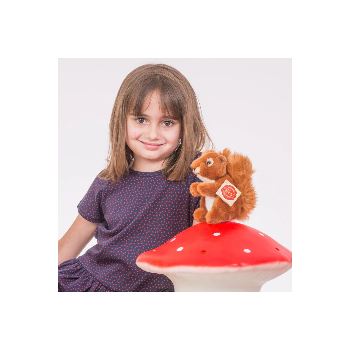 TEDDY HERMANN Maskotka mała Wiewiórka 14 cm | Pan Piksel