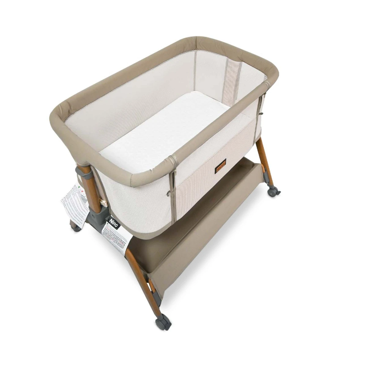 Łóżeczko dostawne Nino Beige Milly Mally | Pan Piksel