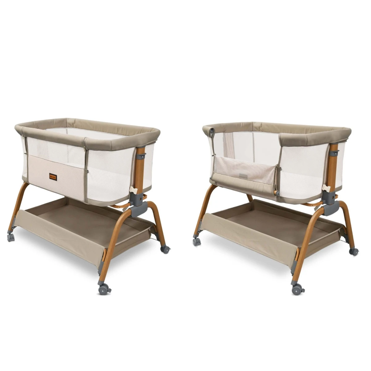 Łóżeczko dostawne Nino Beige Milly Mally | Pan Piksel