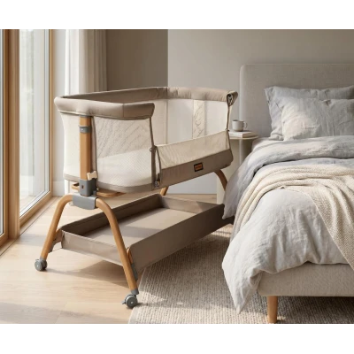 Milly Mally Łóżeczko Dostawne Nino Beige | Pan Piksel